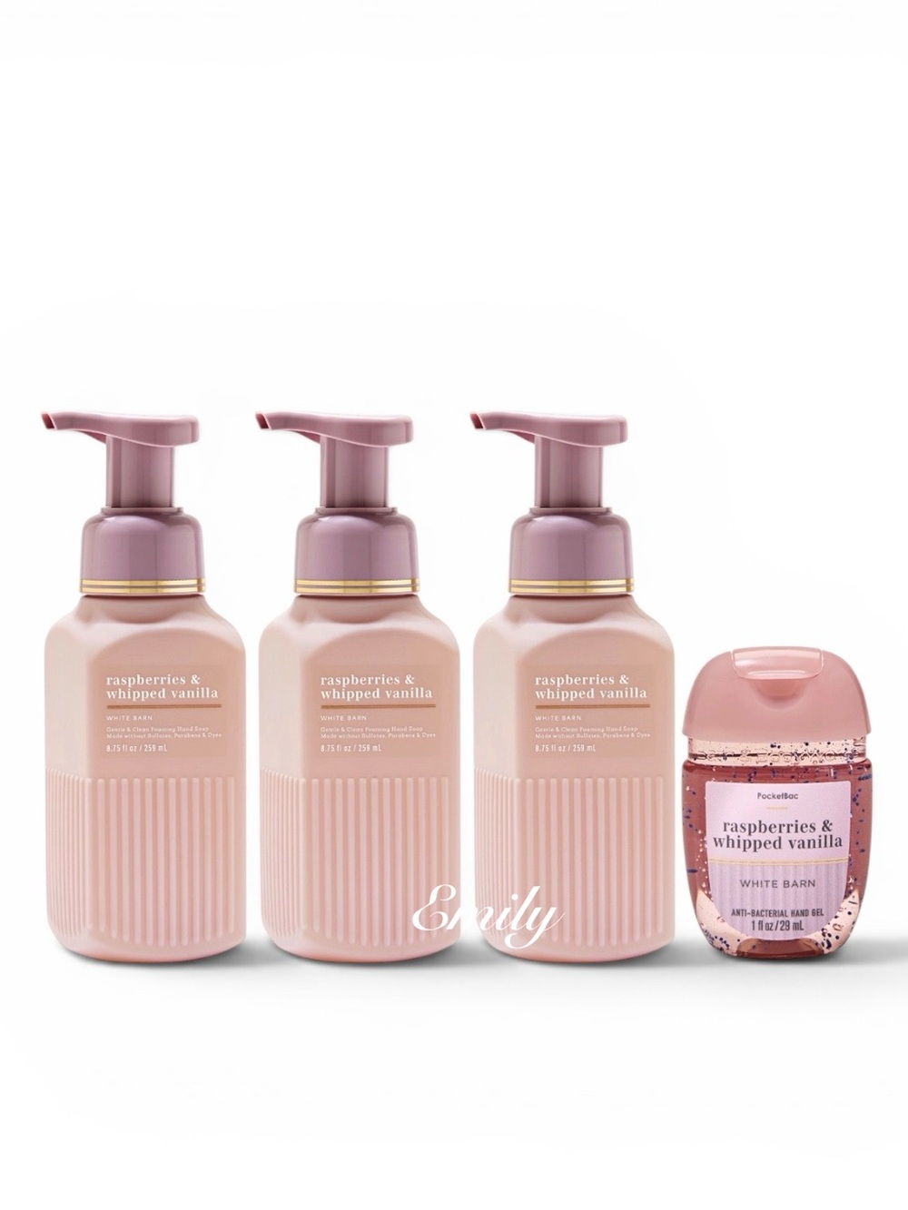 RASPBERRIES & WHIPPED VANILLA Bath Body Works LUXE Foam soap + matching refill